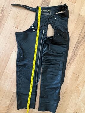 Women’s Black Leather Chaps